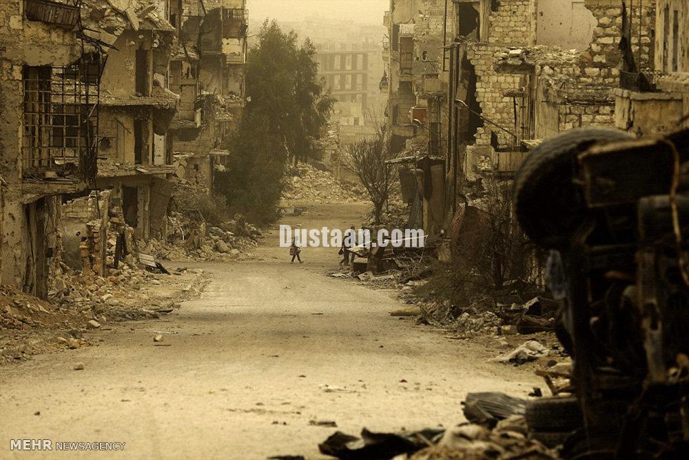 طوفان شن در حلب‎/تصاویر