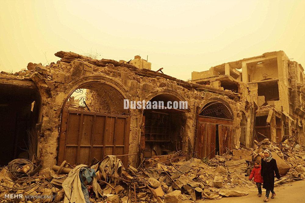 طوفان شن در حلب‎/تصاویر