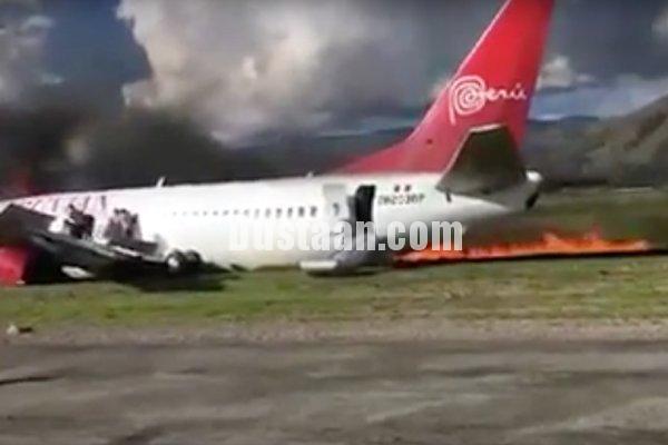 حریق هواپیمای مسافربری پرو 