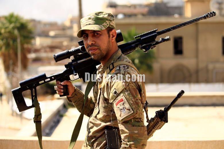 دوئل تک تیراندازهای ارتش عراق و داعش/تصاویر