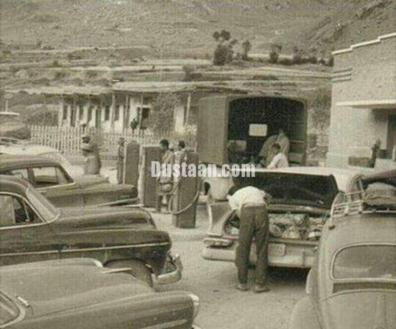پمپ بنزین جاده چالوس دهه ۳۰/عکس