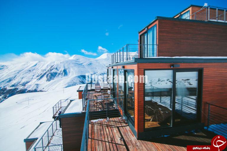 تصاویری زیبا از اولین هتل مثلثی دنیا