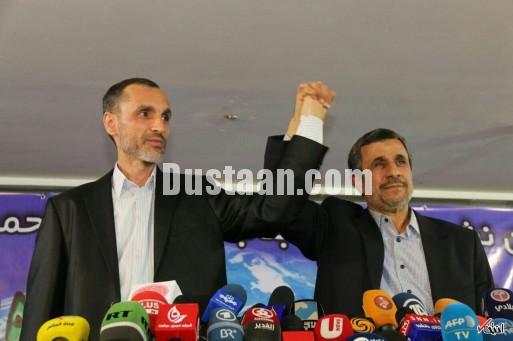 احمدی نژاد دست بقایی را بالا برد/ عکس 