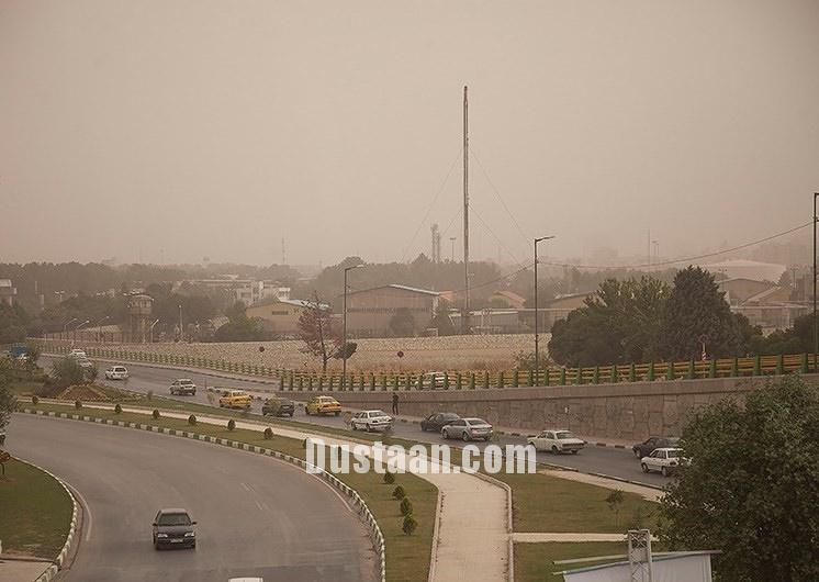 وضعیت بد هوا در کرمانشاه/تصاویر