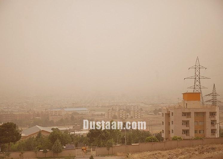 وضعیت بد هوا در کرمانشاه/تصاویر