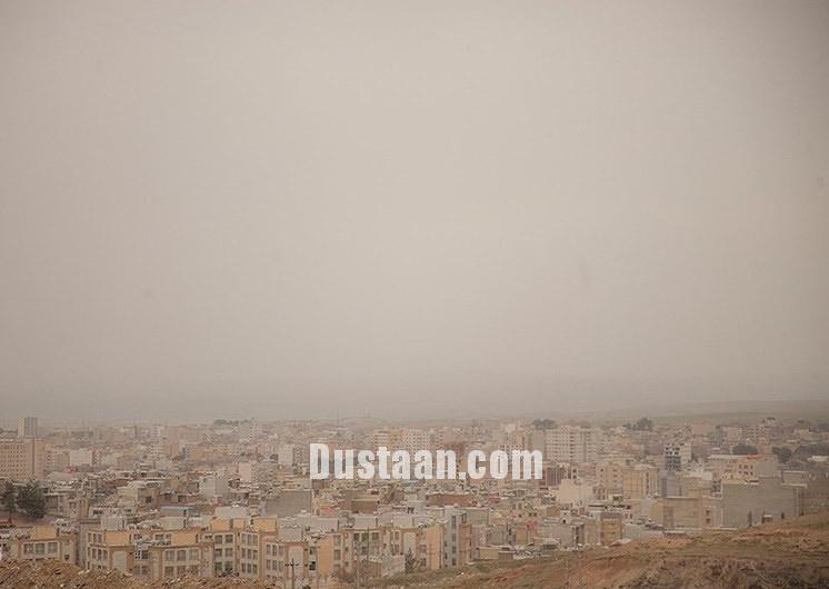 وضعیت بد هوا در کرمانشاه/تصاویر