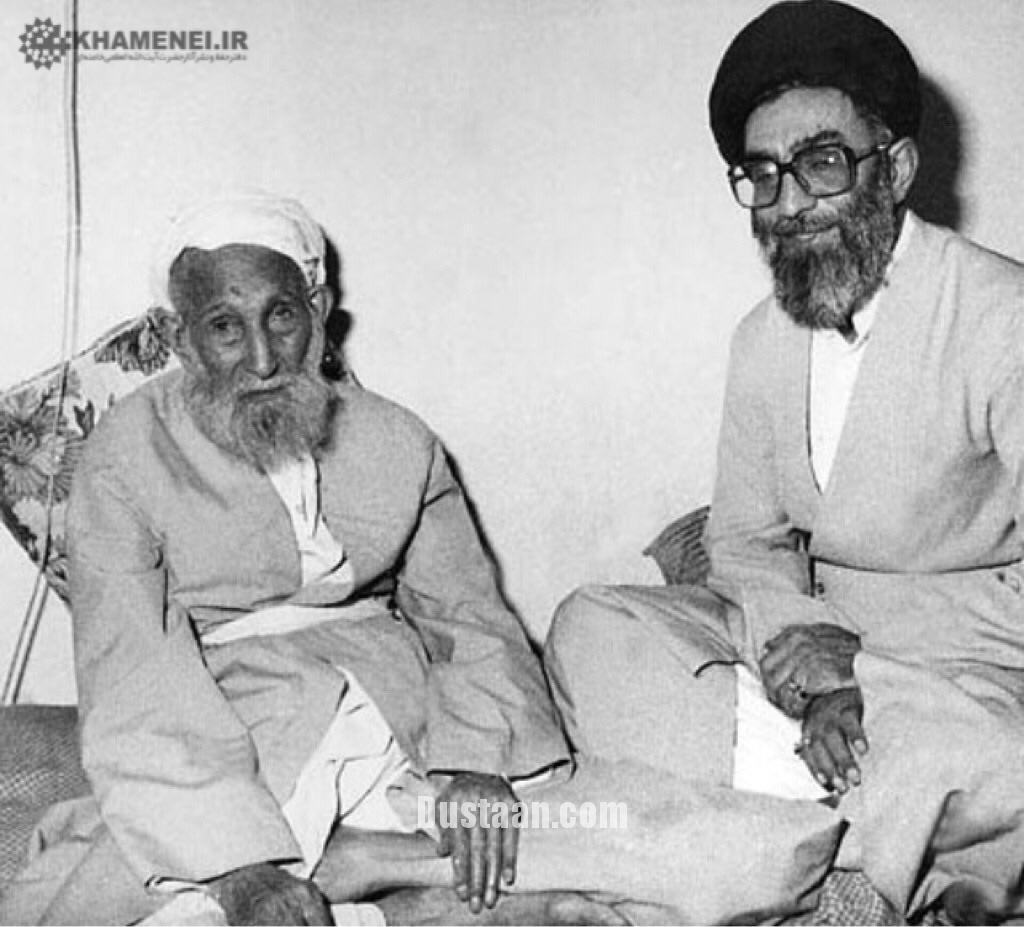 تصویری کمتر دیده شده از رهبر انقلاب در کنار پدر