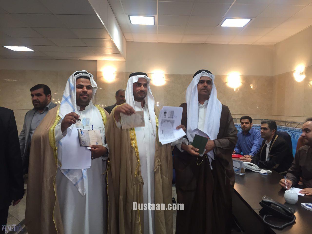ثبت نام سه مرد عرب در انتخابات/عکس