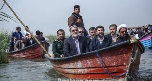 قایق سواری وزیر کشور در اهواز/عکس