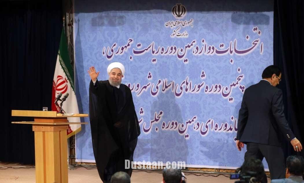 تصاویر حضور روحانی در وزارت کشور برای ثبت نام