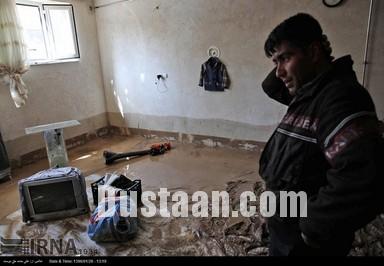 تصاویری از خسارات سیل در روستای«بیرق»