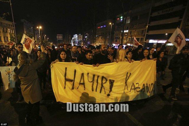 تظاهرات در ترکیه علیه نتایج رفراندوم