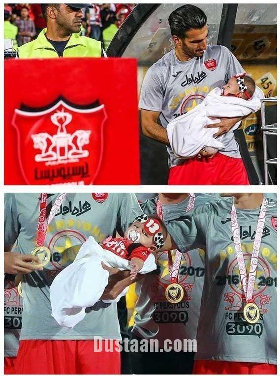کوچکترین فرد در جشن قهرمانی پرسپولیس/تصاویر
