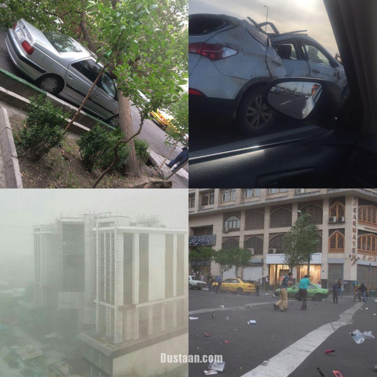 خسارات طوفان در تهران