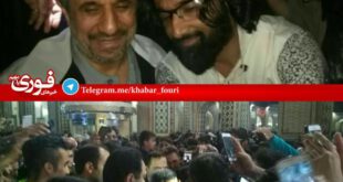 حضور احمدی نژاد در حرم رضوی/عکس