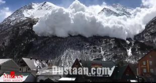 بهمن در مرتفع ترین قله اروپا /عکس