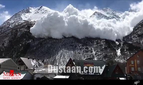 بهمن در مرتفع ترین قله اروپا /عکس