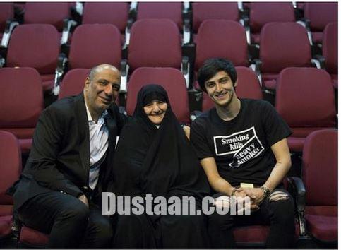 سردار آزمون در کنار امیر جعفری و مادرش +عکس