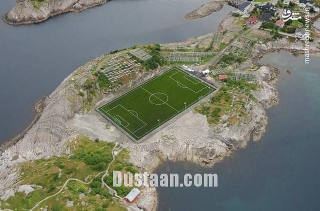 استادیوم فوتبال عجیب در نروژ!/عکس