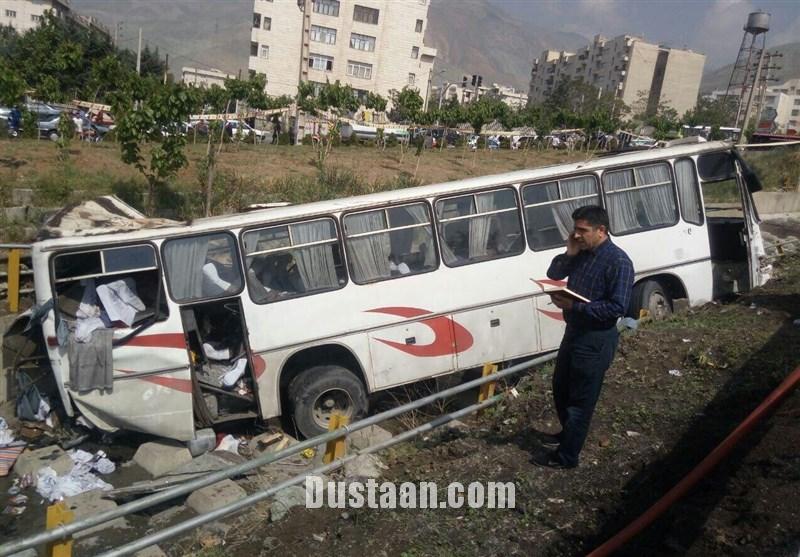 جزئیات سقوط اتوبوس دختران دبستانی 