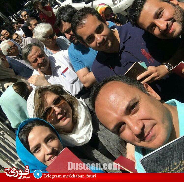 گلاره عباسى و احسان کرمى هم رای دادند/عکس