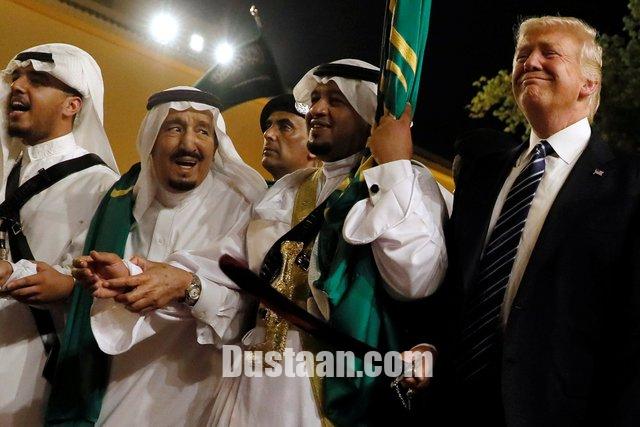 ترامپ یا پادشاه عربستان رقصید +عکس