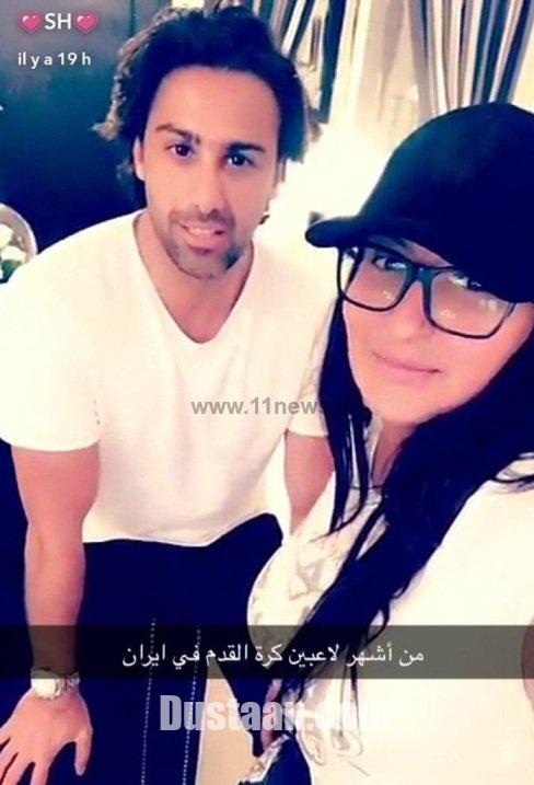 شذی حسون خواننده زن عرب در کنار فرهاد مجیدی