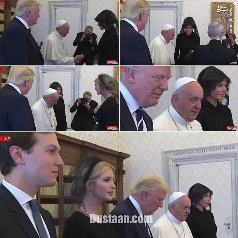 همسر و دختر ترامپ روسری سر کردند