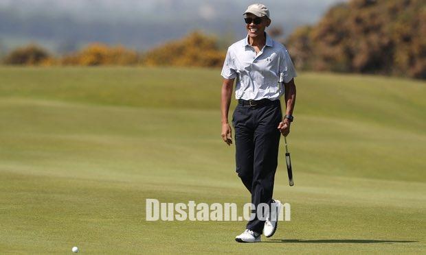 گلف  بازی اوباما در اسکاتلند/تصاویر