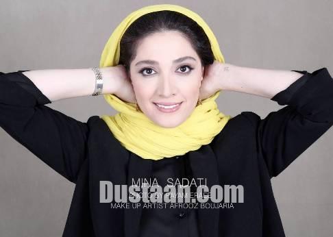 فعالیت مینا ساداتی به عنوان مدل آرایشی