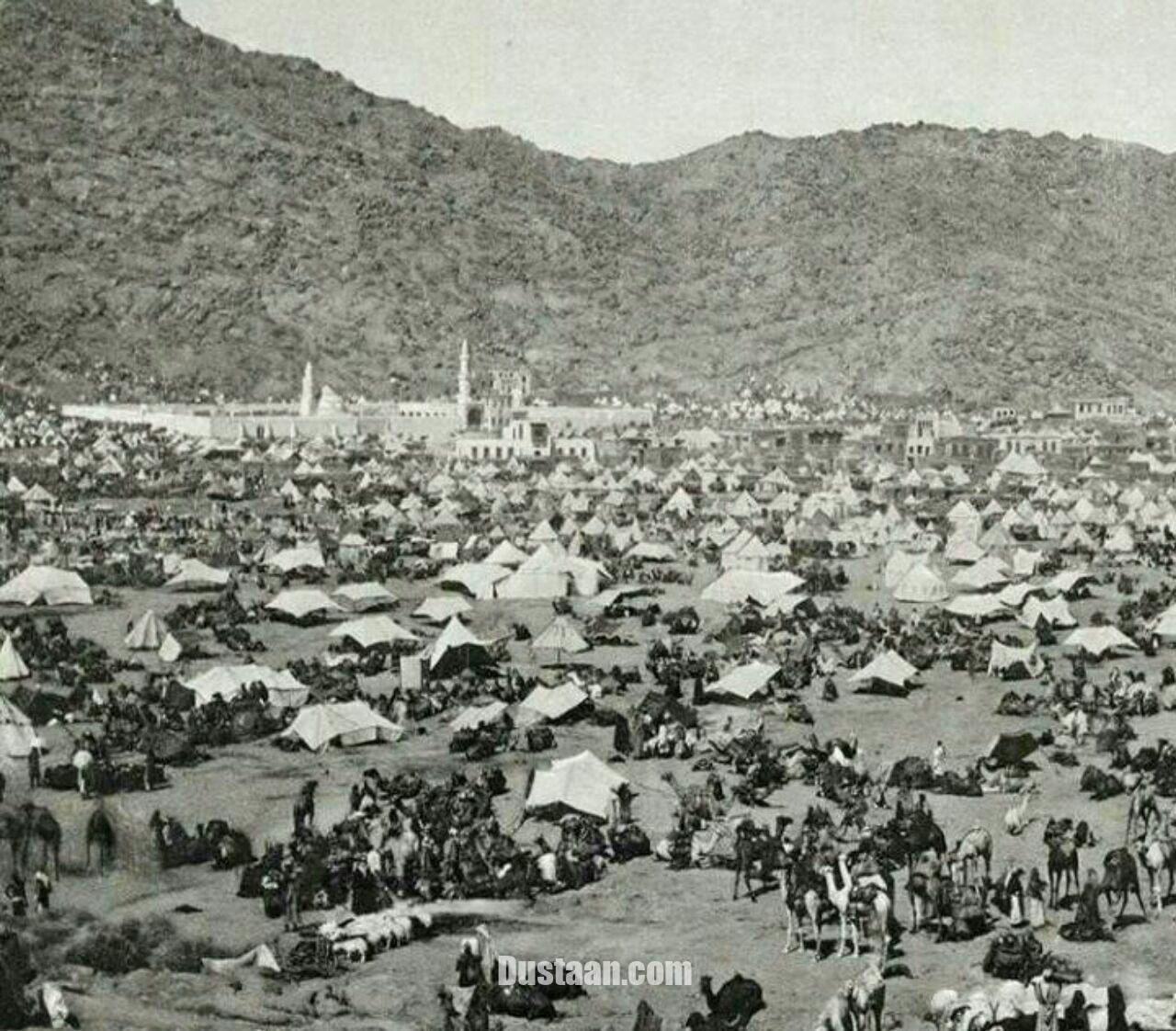www.dustaan.com-نحوه اسکان زائران در سال ۱۸۸۹ در مکه +عکس