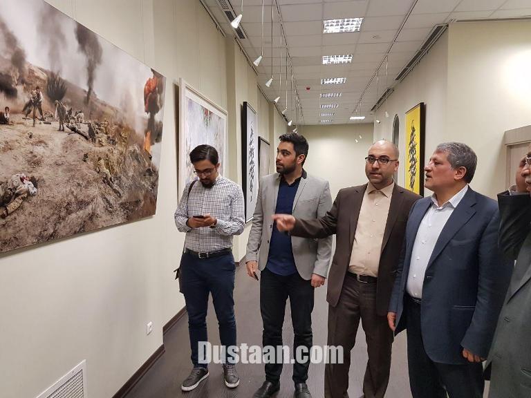 محسن هاشمی دربازدید از«نگارمکتب خانه»/عکس
