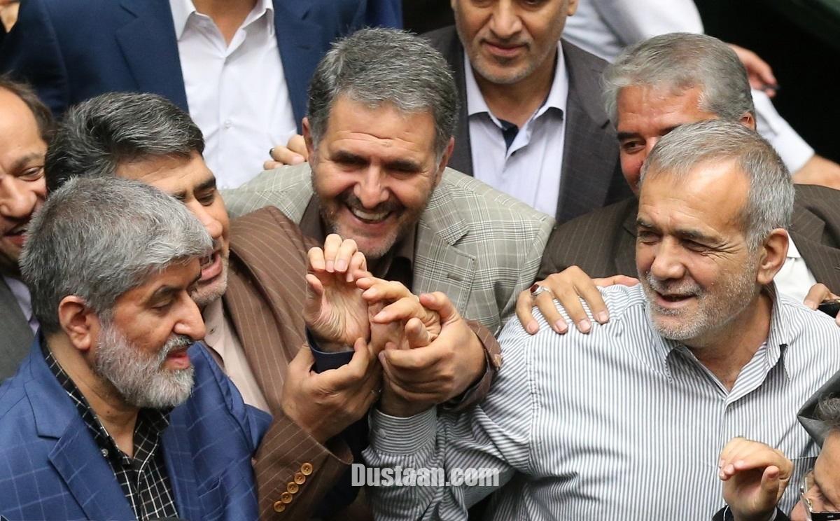 لحظه ای که پزشکیان و مطهری دوباره نایب رئیس شدند/عکس