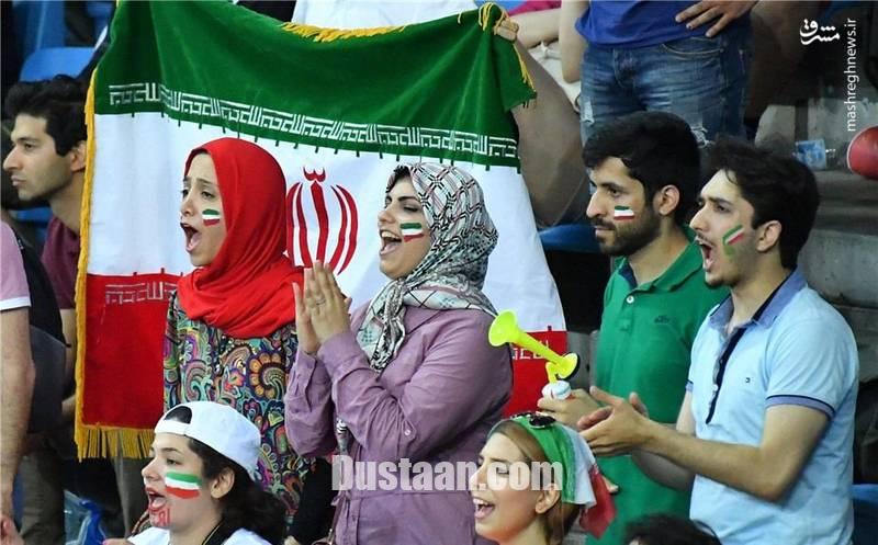 بانوان هوادار والیبال ایران در ایتالیا/عکس
