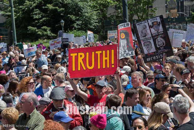 تظاهرات برای افشای حقایق در آمریکا‎/تصاویر