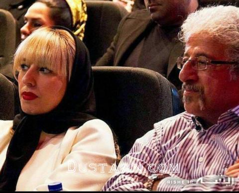 علیرضا خمسه در کنار همسرش