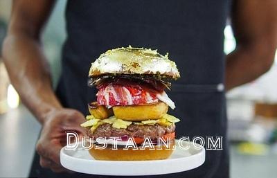 همبرگر ۲۵۰۰ دلاری هلندی ها با روکشی از طلا/ تصاویر 