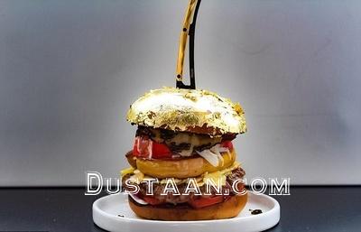 همبرگر ۲۵۰۰ دلاری هلندی ها با روکشی از طلا/ تصاویر 