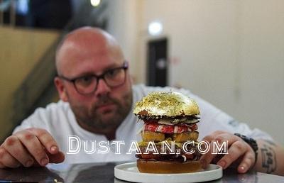 همبرگر ۲۵۰۰ دلاری هلندی ها با روکشی از طلا/ تصاویر 