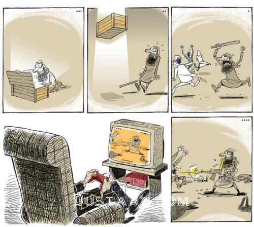 پشت پرده فرماندهی حمله داعش!/کاریکاتور 