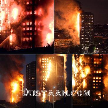   اخبارحوادث ,خبرهای   حوادث , آتش سوزی در برج لندن