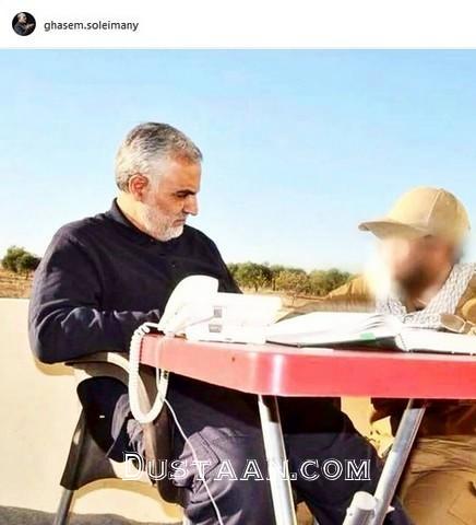 میز کار سرلشکر سلیمانی/عکس