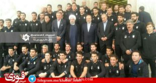 دیدار روحانی با اعضای تیم‎ملى فوتبال/عکس