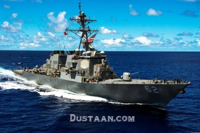 www.dustaan.com-تصاویر: برخورد ناوشکن آمریکایی با کشتی تجاری فیلیپین