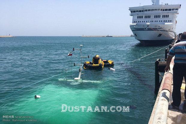 غرق شدن کشتی دنا در اسکله کیش/تصاویر