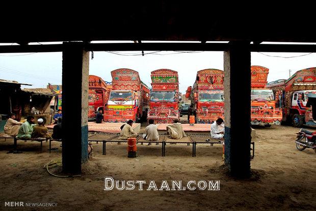 کامیون های پر نقش و نگار پاکستانی/تصاویر