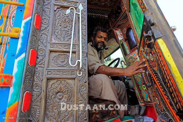 کامیون های پر نقش و نگار پاکستانی/تصاویر