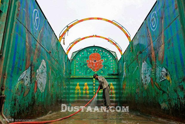 کامیون های پر نقش و نگار پاکستانی/تصاویر