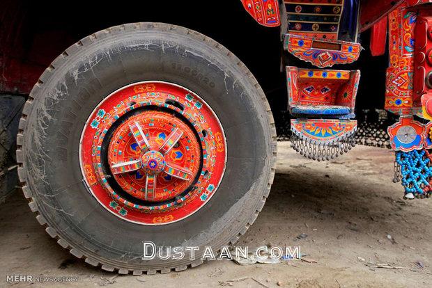 کامیون های پر نقش و نگار پاکستانی/تصاویر