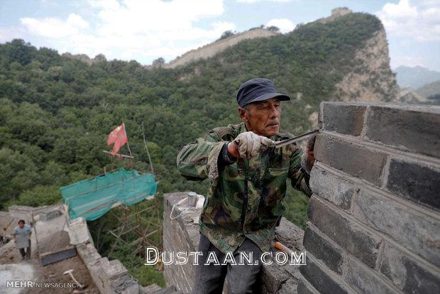 بازسازی دیوار بزرگ چین/تصاویر